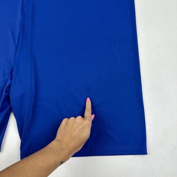 Swimsuits For All Plus Size 44 Blue Swimsuit Bottom Shorts Stretch No Lining - Picture 7 of 7